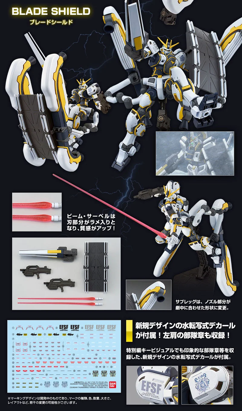 GUNDAM - P-Bandai HG 1/144 Atlas Gundam (Gundam Thunderbolt Bandit Flower Ver.) - Image 10