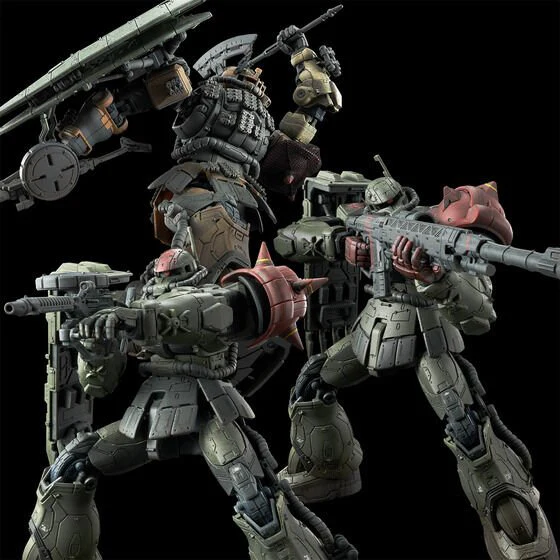 GUNDAM - P-Bandai HG 1/144 Zaku II F Type Chubs & Kale + Zaku II (Unidentified Type) Solari Custom Parts Set (RFV)
