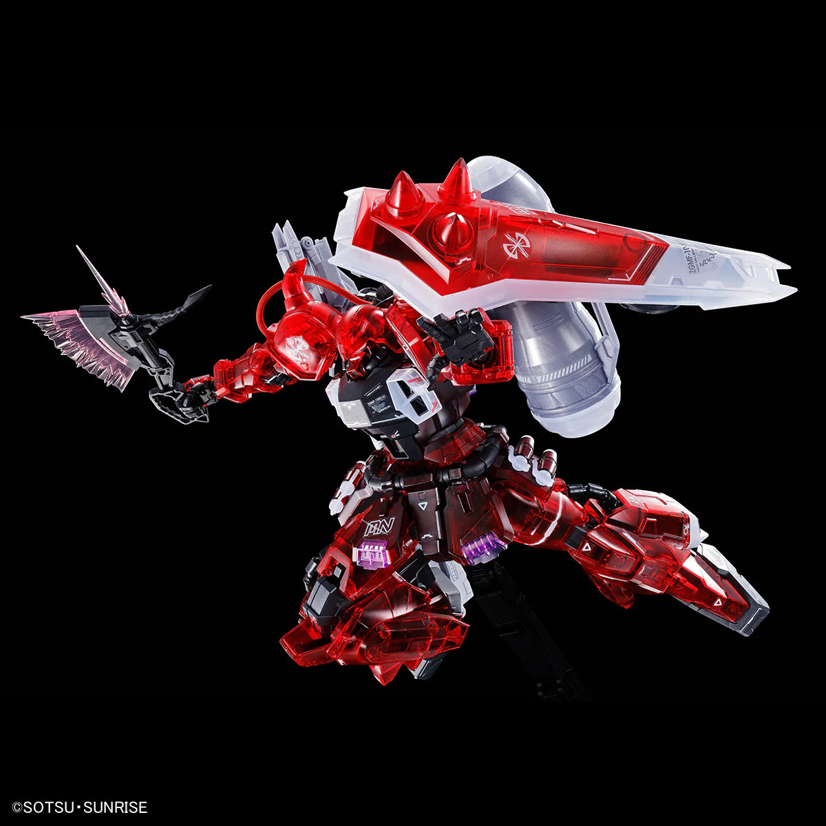GUNDAM - P-Bandai MG 1/100 Gunner Zaku Warrior (Lunamaria Hawke Custom) [clear Color] - Image 3