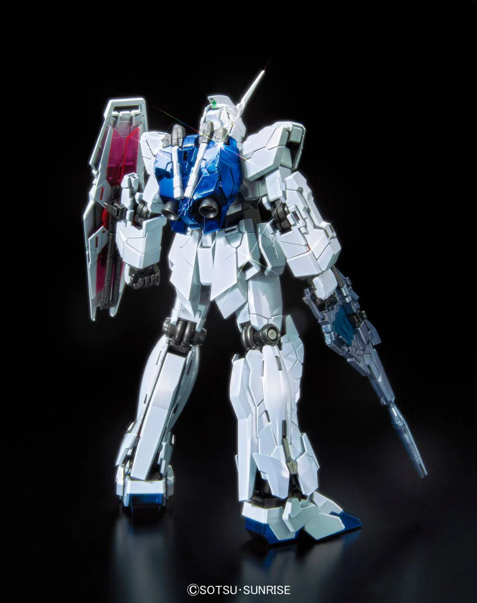 GUNDAM - P-Bandai MG 1/100 RX-0 Unicorn Gundam (Red or Green Frame Twin Frame Edition) Titanium Finish - Image 11