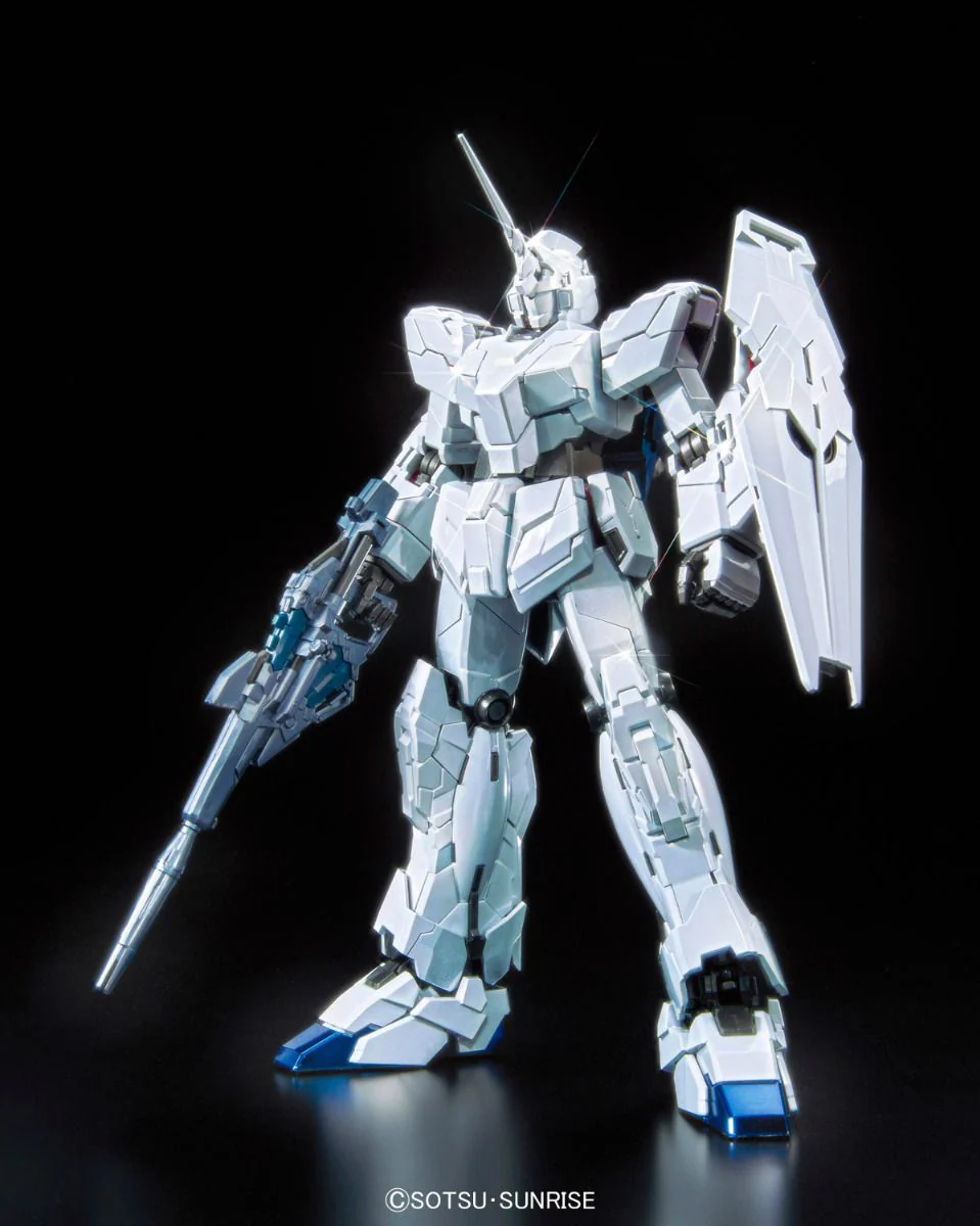 GUNDAM - P-Bandai MG 1/100 RX-0 Unicorn Gundam (Red or Green Frame Twin Frame Edition) Titanium Finish - Image 13