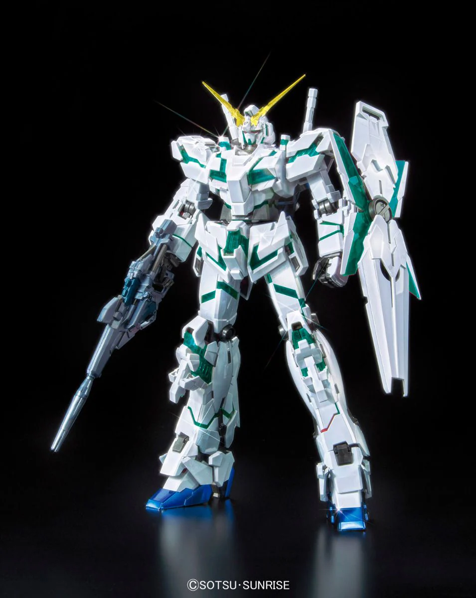 GUNDAM - P-Bandai MG 1/100 RX-0 Unicorn Gundam (Red or Green Frame Twin Frame Edition) Titanium Finish - Image 3
