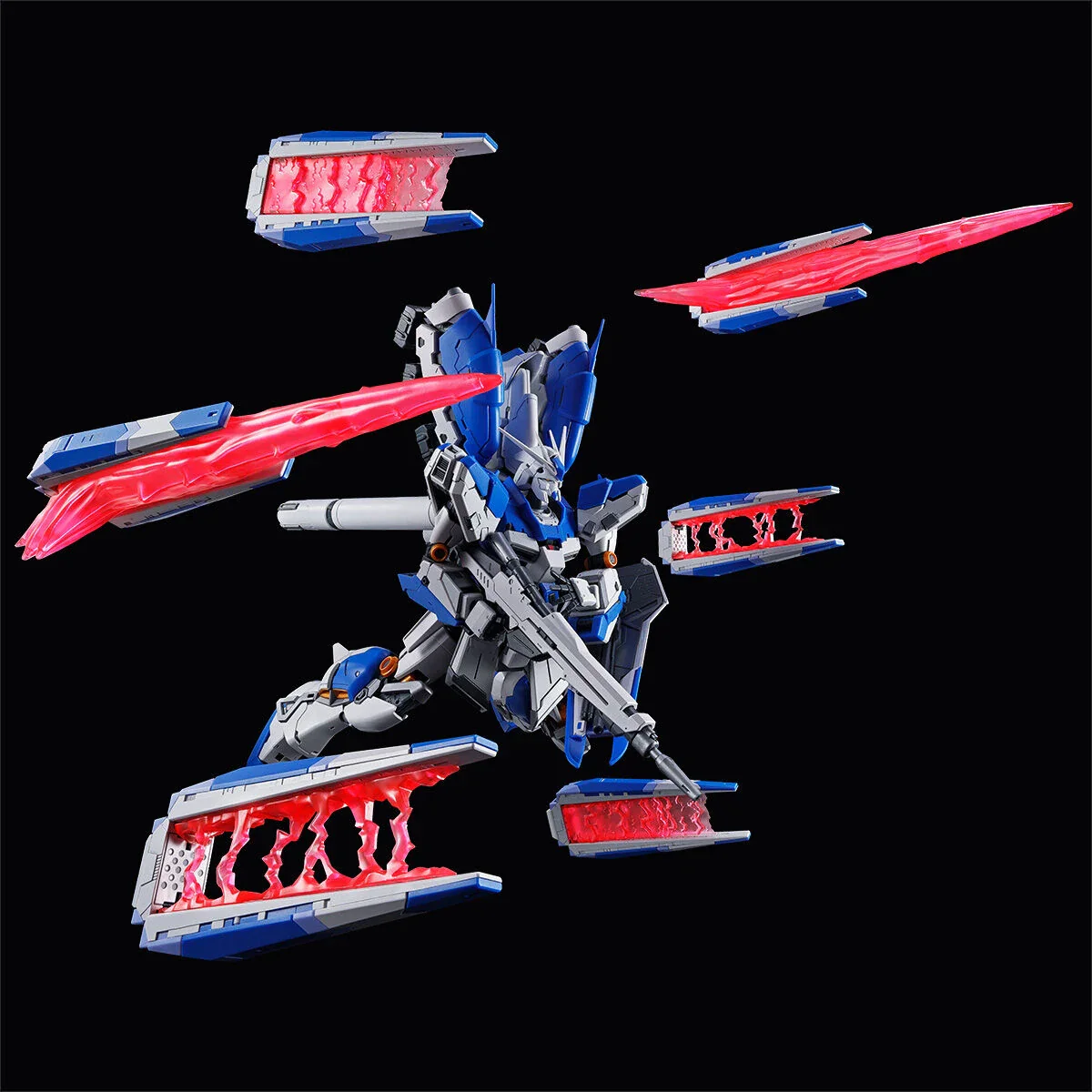 GUNDAM - P-Bandai RG 1/144 Hi-nu Gundam Hyper Mega Bazooka Launcher (Novel ver.) & Funnel Display Set - Image 7
