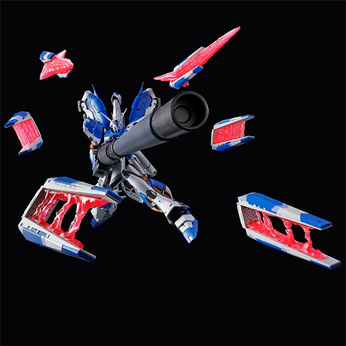 GUNDAM - P-Bandai RG 1/144 Hi-nu Gundam Hyper Mega Bazooka Launcher (Novel ver.) & Funnel Display Set - Image 8