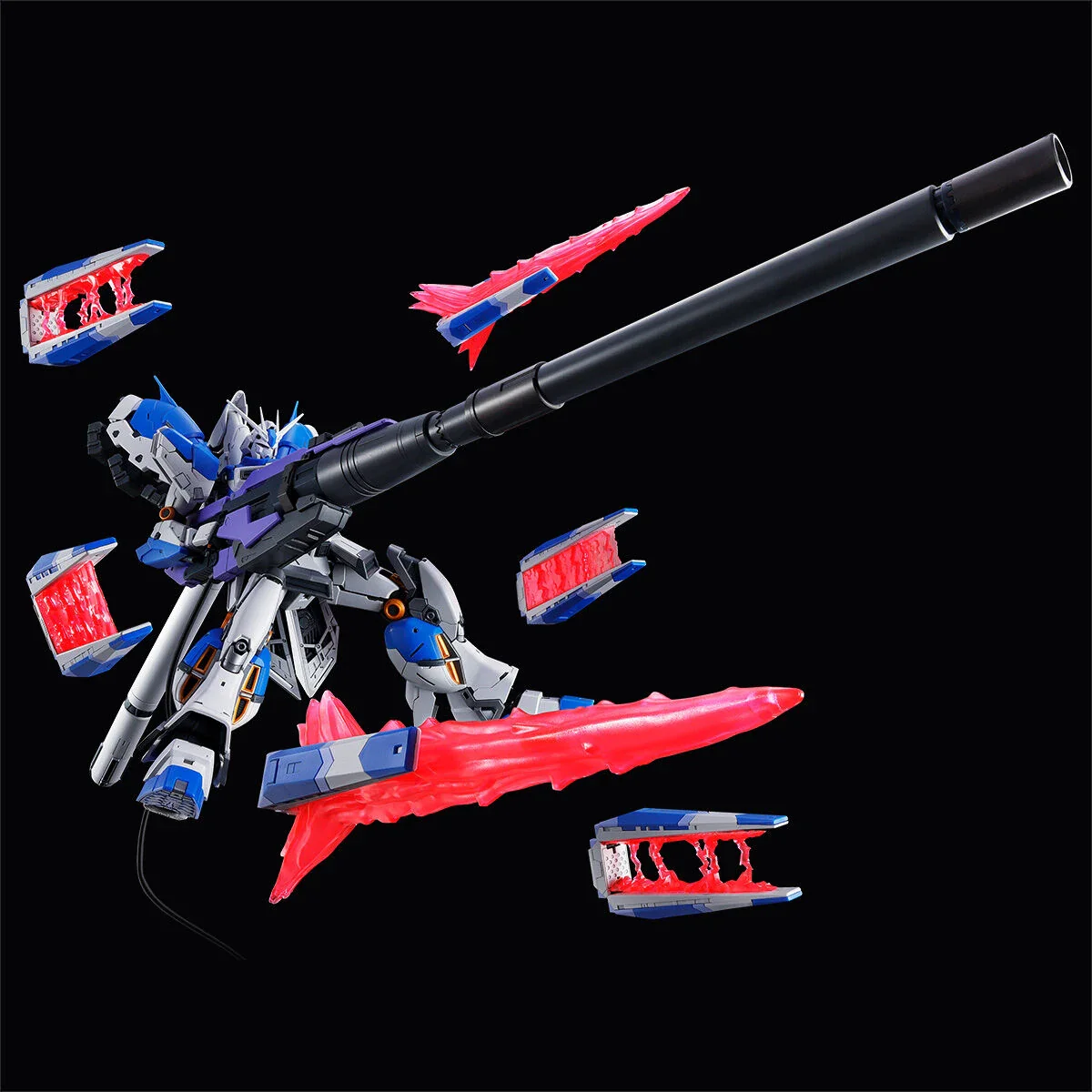 GUNDAM - P-Bandai RG 1/144 Hi-nu Gundam Hyper Mega Bazooka Launcher (Novel ver.) & Funnel Display Set - Image 9