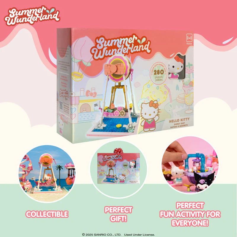 Hello Kitty - Hello Kitty Summer Wunderland Theme Park Donut Ship Building Blocks - Image 3