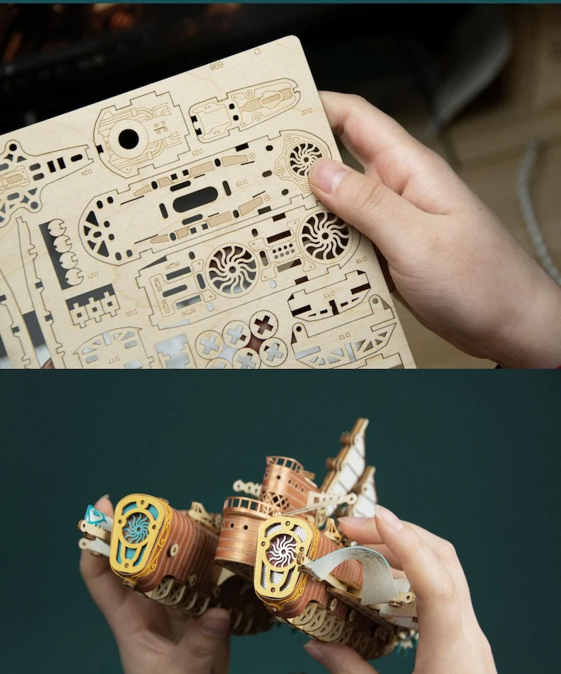 HowCat 20000 Leagues Under the Sea 3d Wooden Puzzle - Image 12