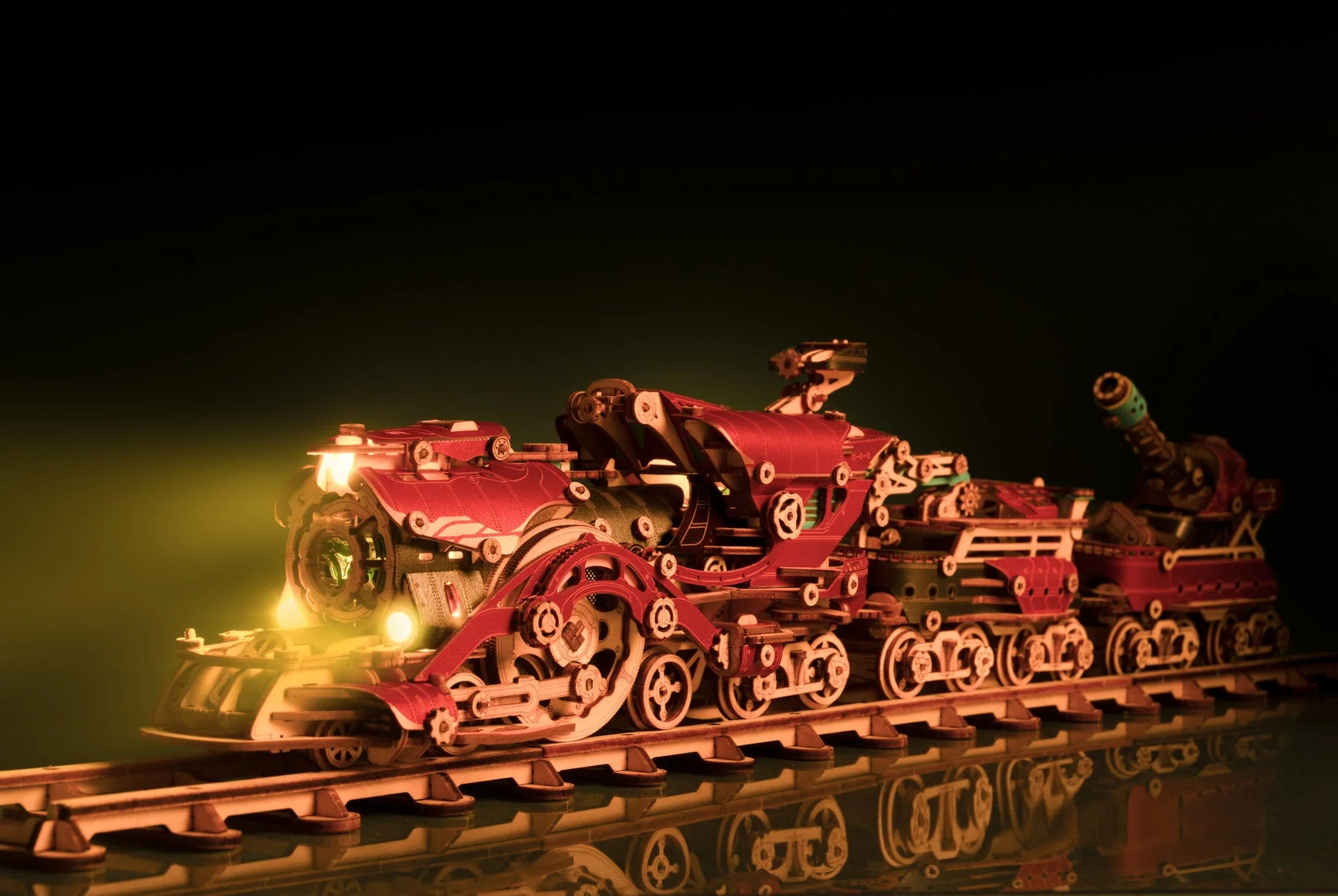 HowCat Fantasy Steampunk Train 3d Wooden Puzzle [PRE-ORDER] - Image 6