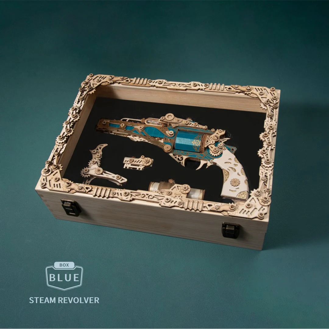 HowCat Steampunk Revolver 3d Wooden Puzzle - Image 15