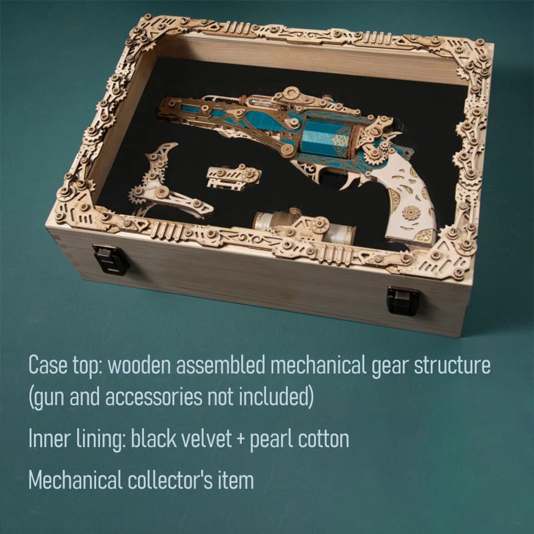 HowCat Steampunk Revolver 3d Wooden Puzzle - Image 16
