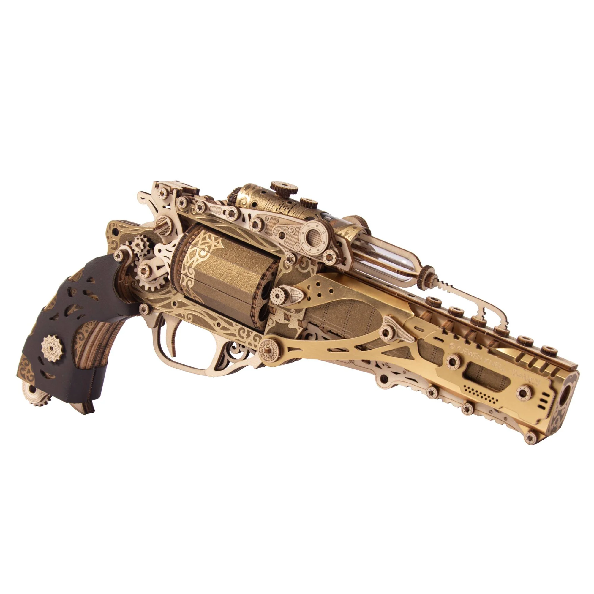 HowCat Steampunk Revolver 3d Wooden Puzzle - Image 7