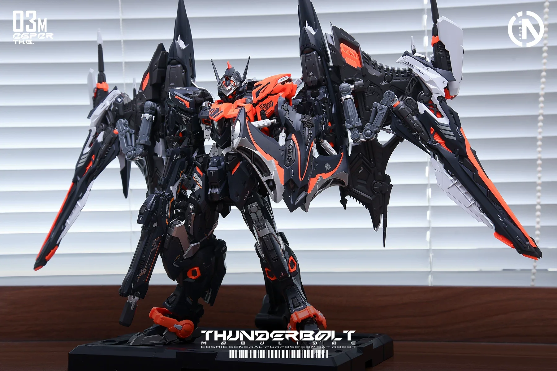 Infinite Dimensions - MG 1/100 RMD 03 Thunderbolt with Manta Ray Equipment (Orange and Black) [PRE-ORDER] - Image 9