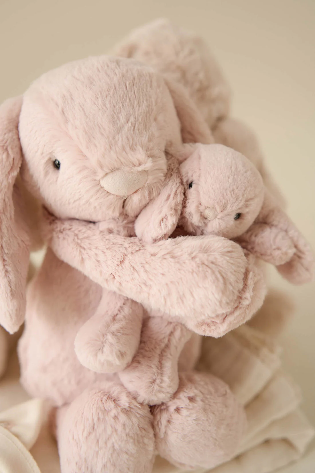 Jamie Kay - Snuggle Bunnies Plush Frankie the Hugging Bunny Blush - Image 2