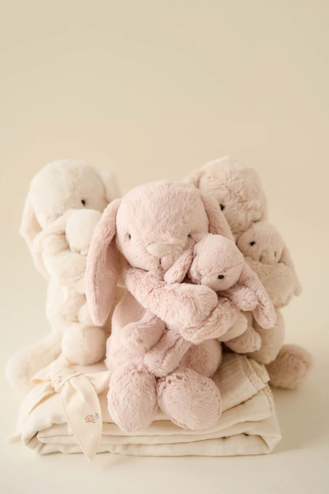 Jamie Kay - Snuggle Bunnies Plush Frankie the Hugging Bunny Blush - Image 6