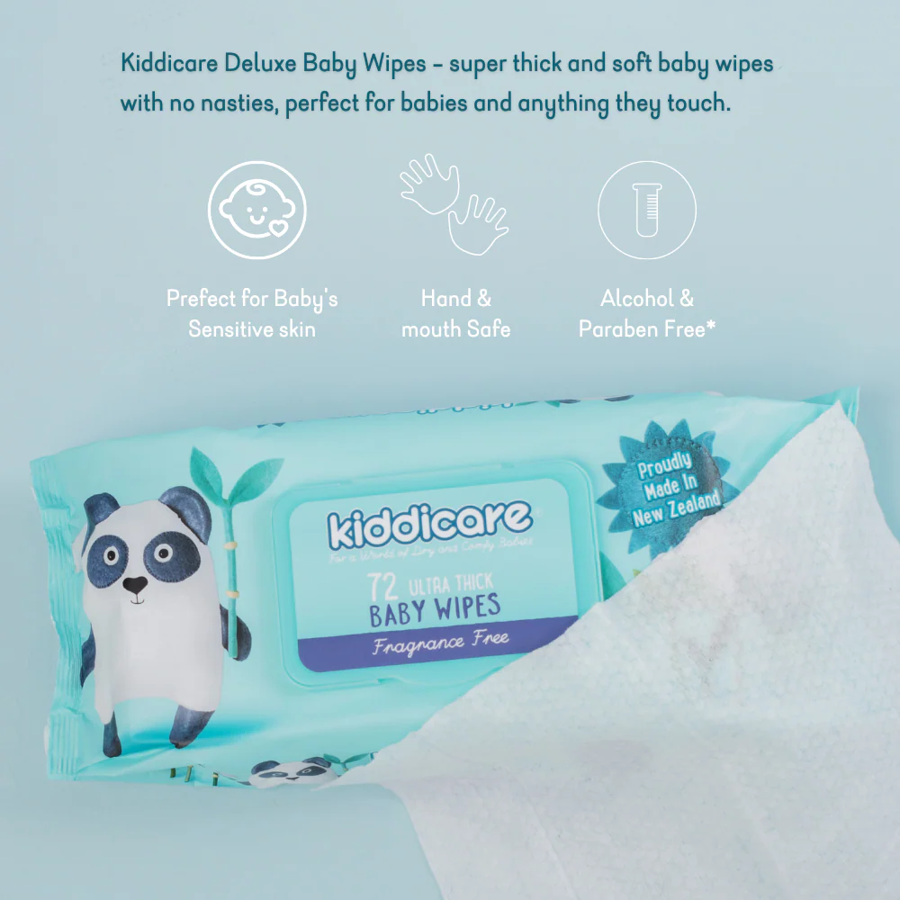 Kiddicare - Baby Wipes Fragrance Free 12 Value Pack (12*72s) - Image 4