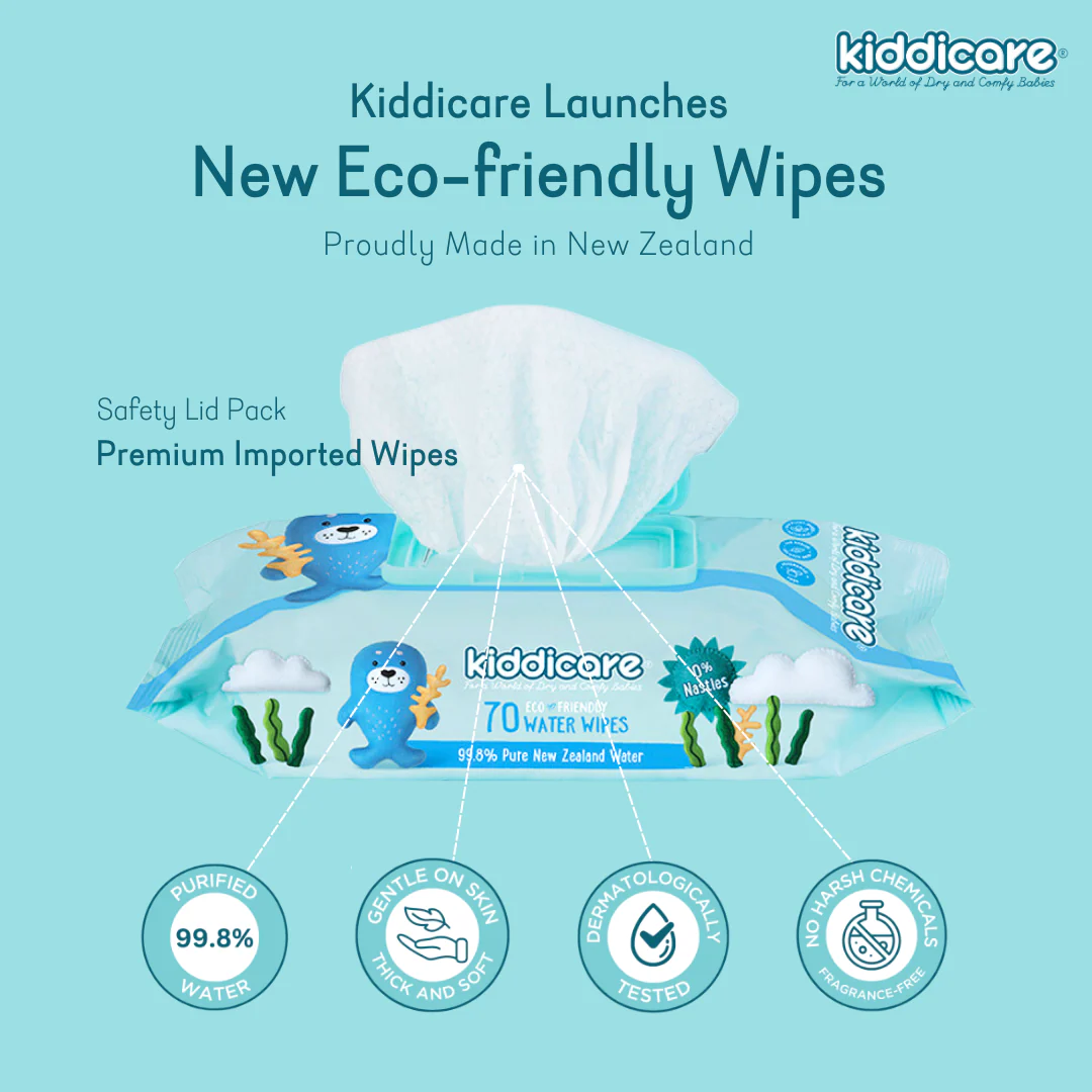 Kiddicare - Baby Wipes - Water Wipes 12 Value Pack (12*70s) - Image 4