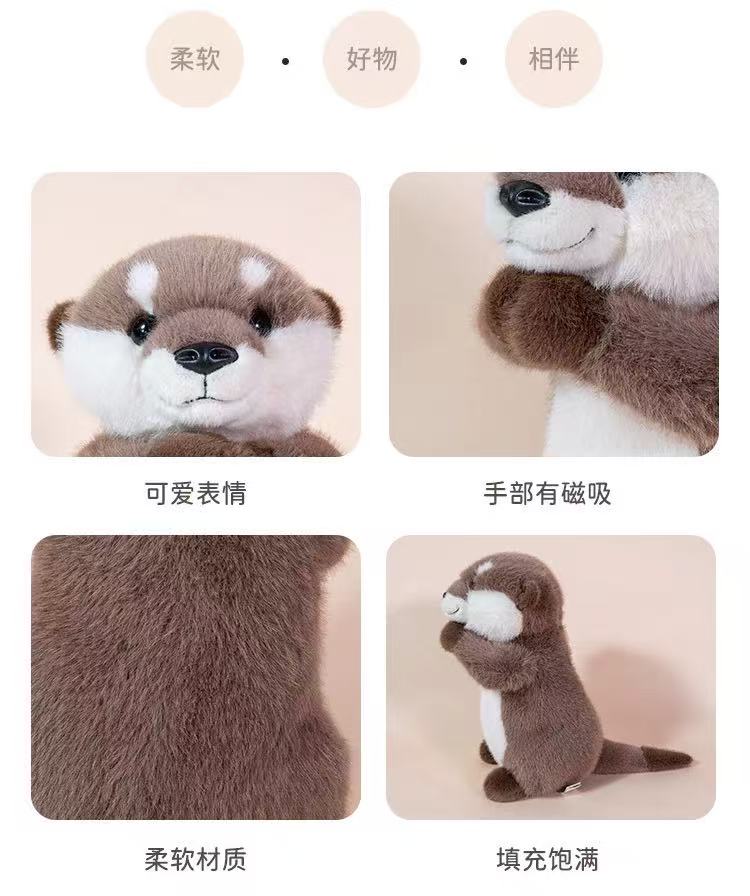 Cuddly Otter Plush Magnet Hand - Image 9