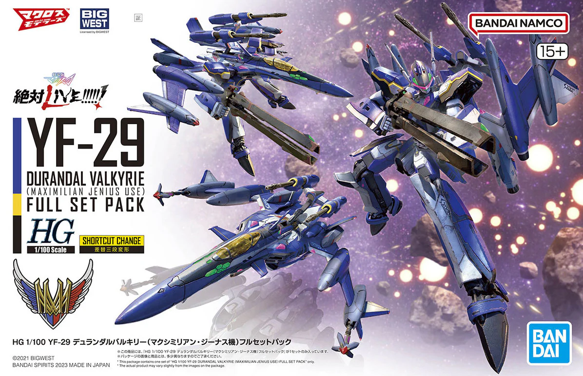 Macross - HG 1/100 YF-29 Durandal Valkyrie (Maximilian Genus Custom) Full Set Pack - Image 15