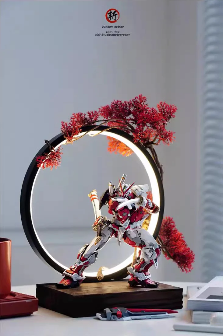 Model Kit and Figures Dimmable LED Display Stand (Gundam Astray Red) - Image 4