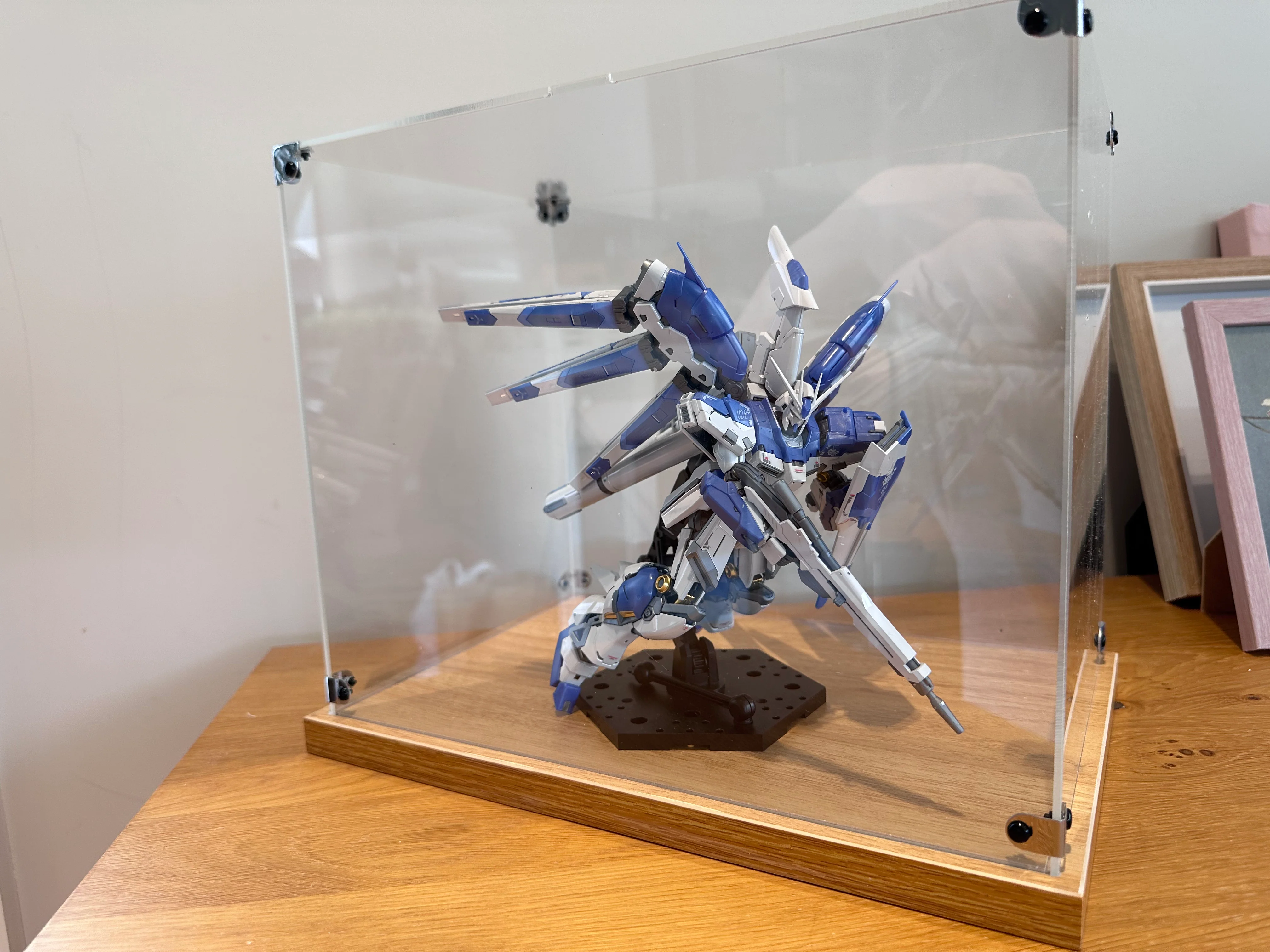 Model Kit and Figures Display Box(Acrylic Case) - Wooden Base - Image 5
