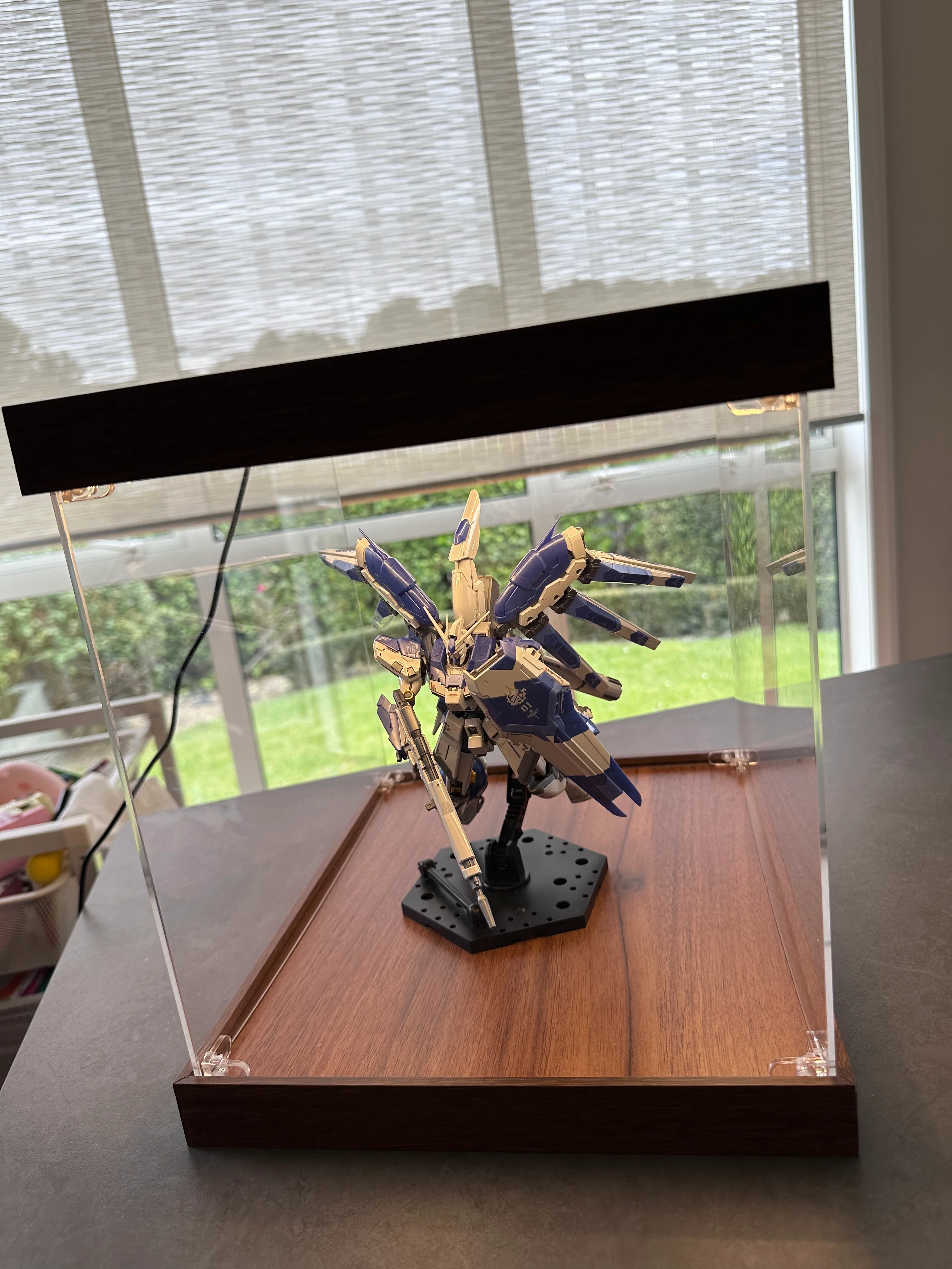 Model Kit and Figures Stackable LED Display Acrylic Case/Box - Wooden style - Image 6