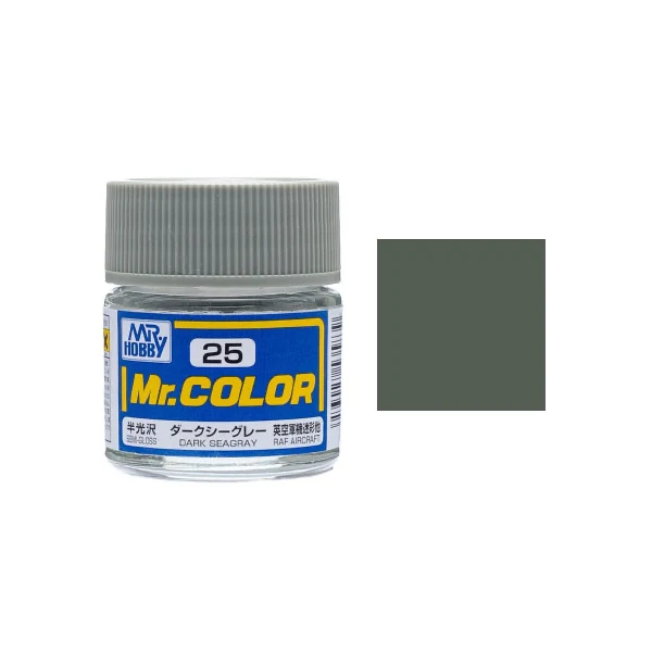 MR HOBBY - GSI Creos Mr Color Semi Gloss Dark Seagray C025 10ml