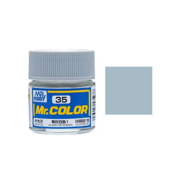 MR HOBBY - GSI Creos Mr Color Semi Gloss IJN Gray (Mitsubishi) C035 10ml