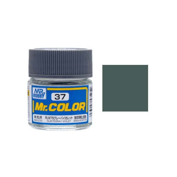 MR HOBBY - GSI Creos Mr Color Semi Gloss RLM75 Gray Violet C037 10ml