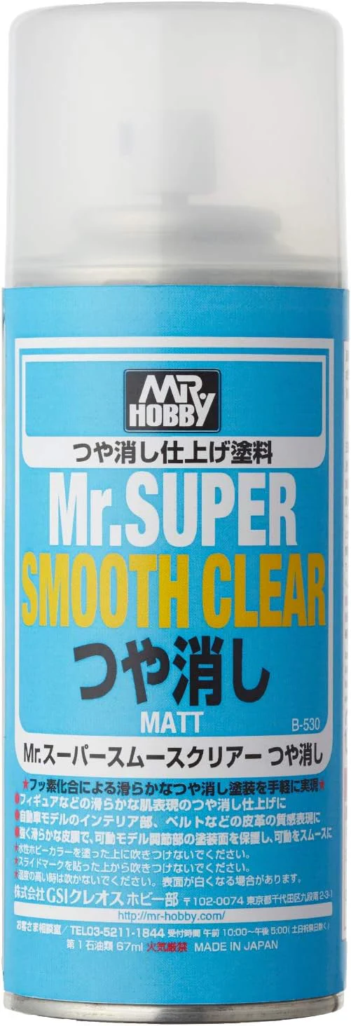 MR HOBBY - GSI Creos Premium Topcoat Super Smooth Clear Spray Matt B530