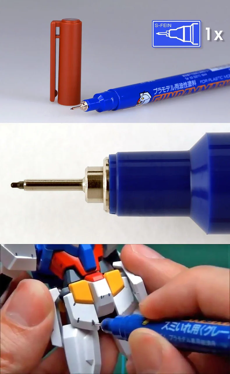 MR HOBBY - GSI Creos Gundam Marker: Ultra Fine Brown (GM03) - Image 3