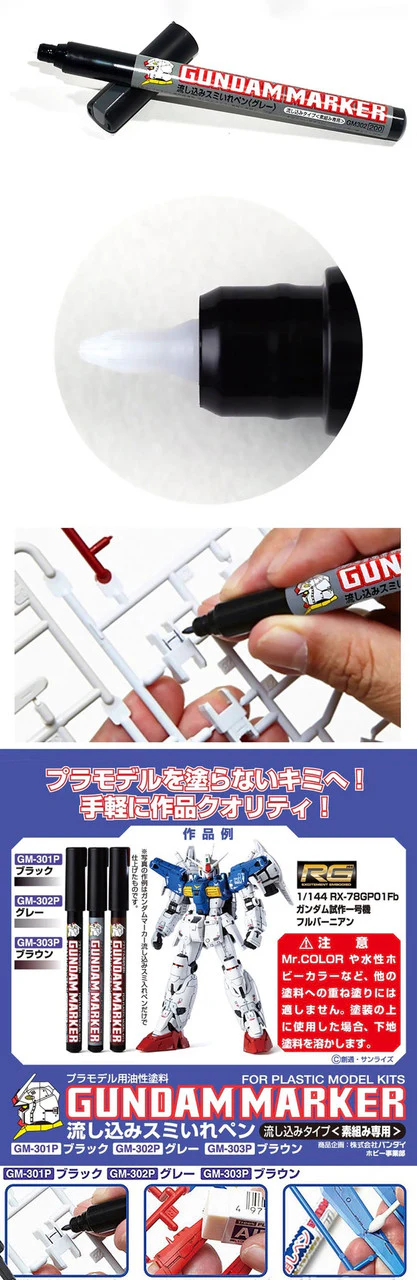 MR HOBBY - GSI Creos Gundam Marker: Grey Pour Type (GM302P) - Image 3