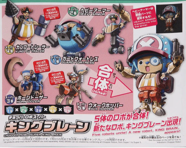 ONE PIECE - Chopper Robo Super No.2 Heavy Armor 5 Boxes Set - Model Kit - Image 12