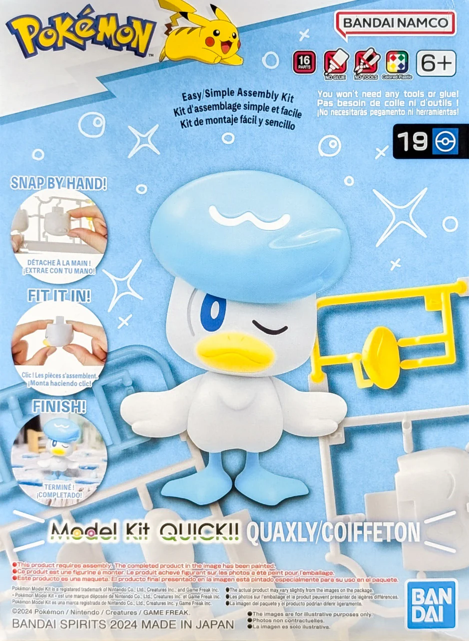POKEMON - Model Kit Quick!! 19 Quaxly Model Kit - Image 5