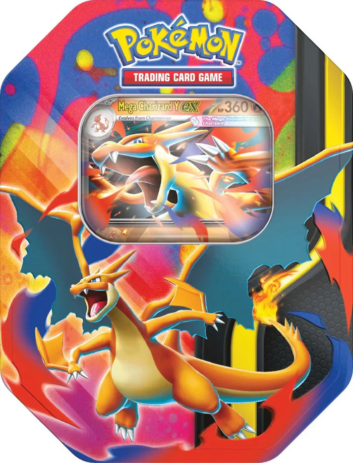 Pokemon TCG - Mega Evolution Mega Charizard Tin - Image 2