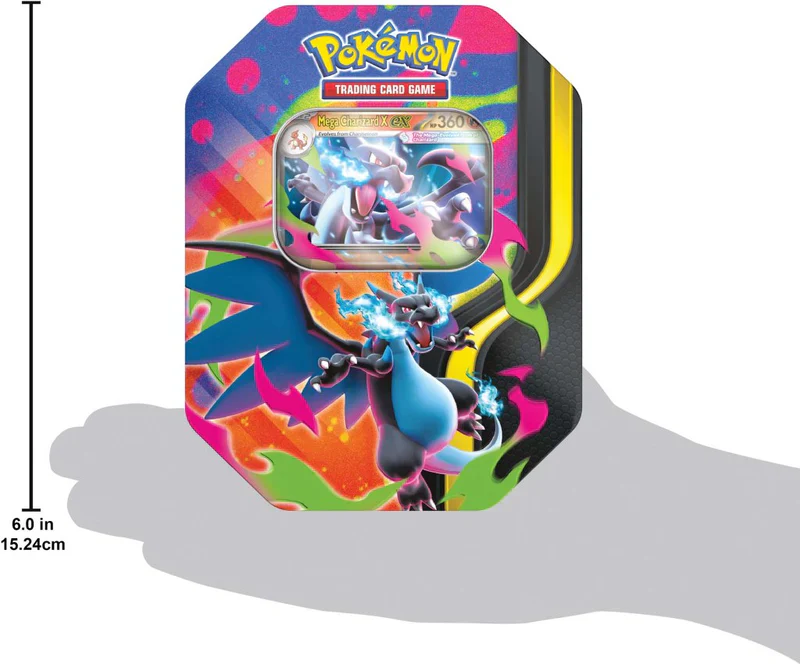 Pokemon TCG - Mega Evolution Mega Charizard Tin - Image 5