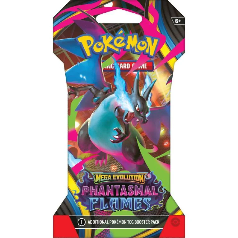 Pokemon TCG - Mega Evolution Phantasmal Flames Sleeved Booster Hanger Pack