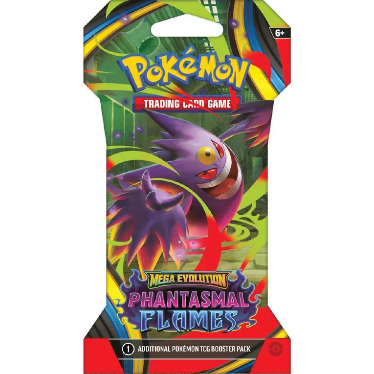 Pokemon TCG - Mega Evolution Phantasmal Flames Sleeved Booster Hanger Pack - Image 2