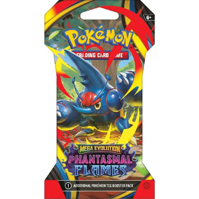 Pokemon TCG - Mega Evolution Phantasmal Flames Sleeved Booster Hanger Pack - Image 3