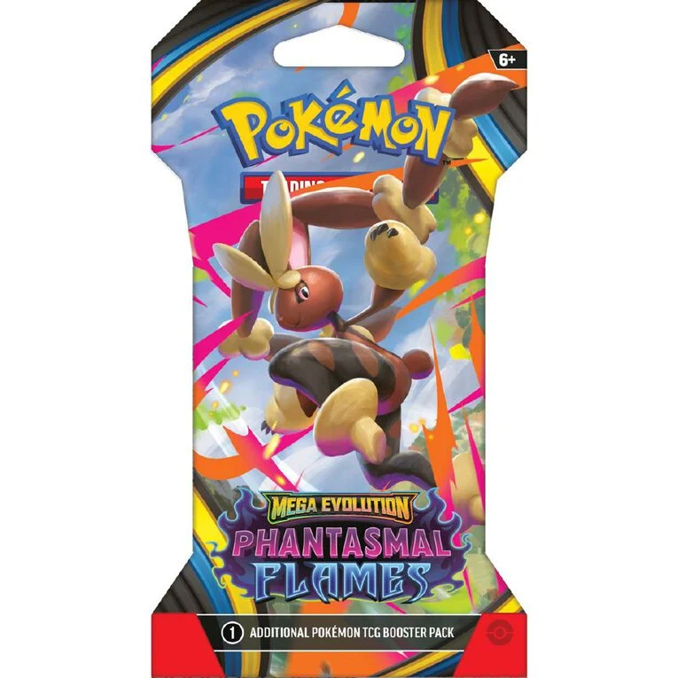 Pokemon TCG - Mega Evolution Phantasmal Flames Sleeved Booster Hanger Pack - Image 4