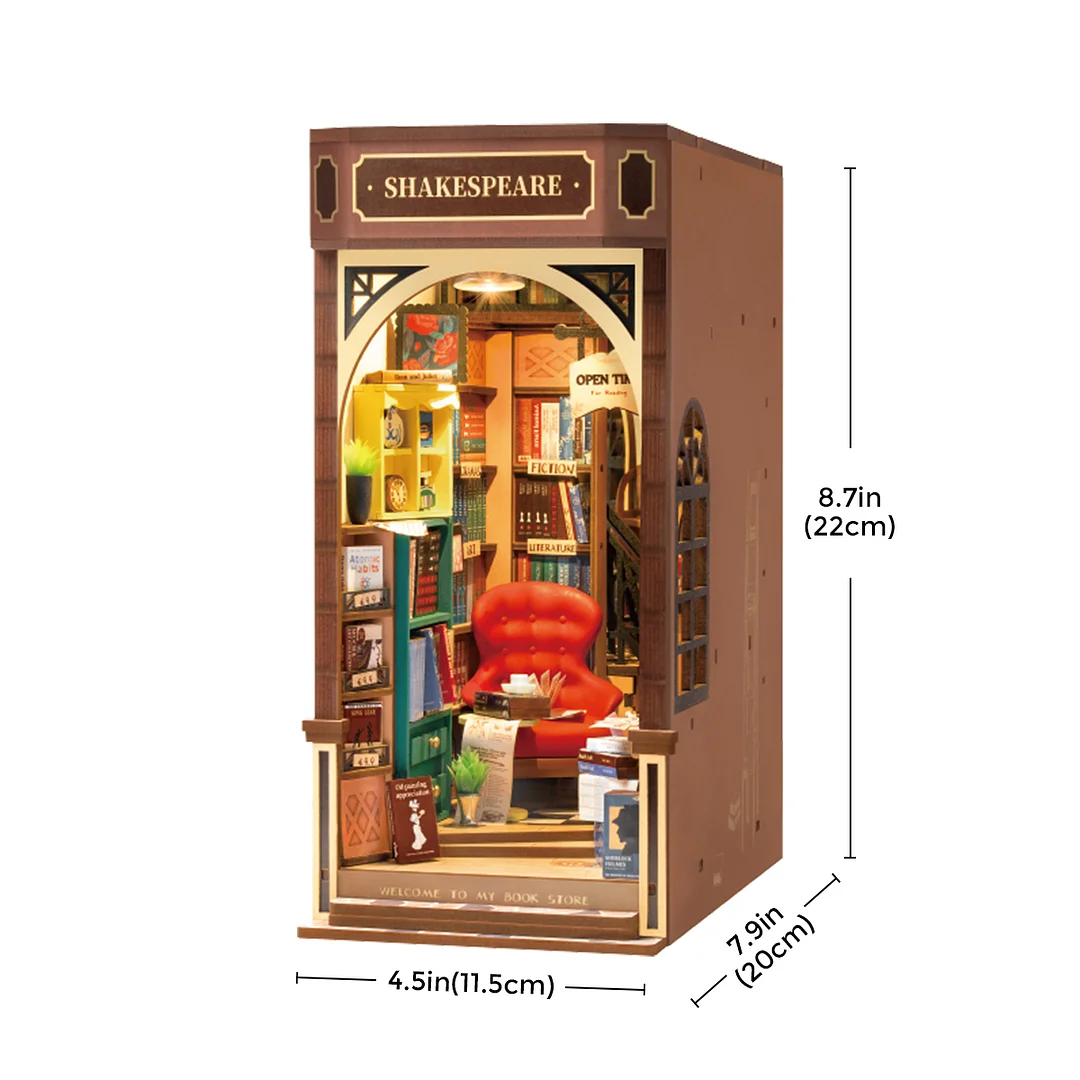 Rolife Bookstore DIY Book Nook Shelf Insert Kit TGB07 - Image 7