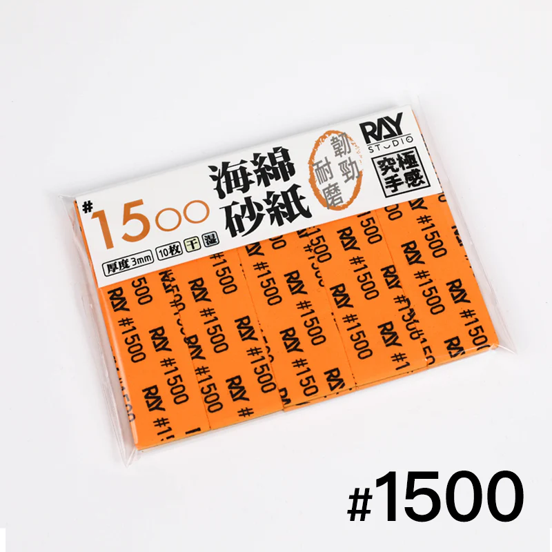 Ray Studio 3mm Sanding Sponge (#400 #600 #800 #1000 #1200 #1500 #2000) 10 pieces - Image 11
