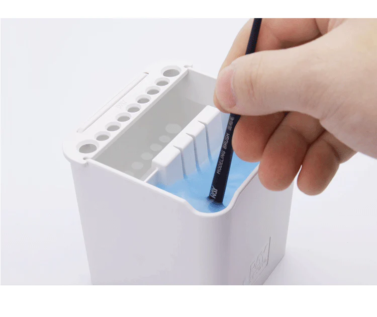 Ray Studio Dual-chamber Brush Washer + Absorbent Drip Mat - Image 5
