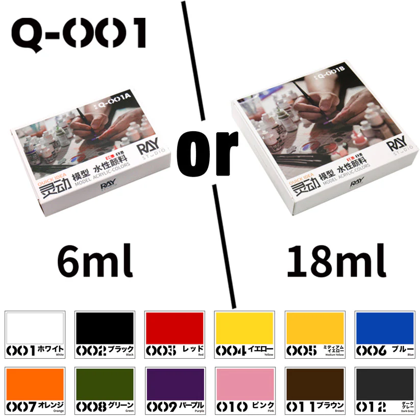 Ray Studio Water Based Acrylic-Colors Model Paint - Image 4