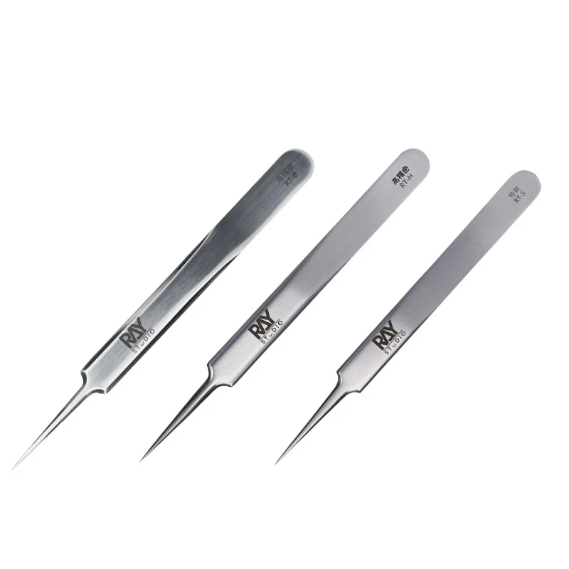 Ray Studio RT-H Stainless Steel Precision Tweezers - Image 3