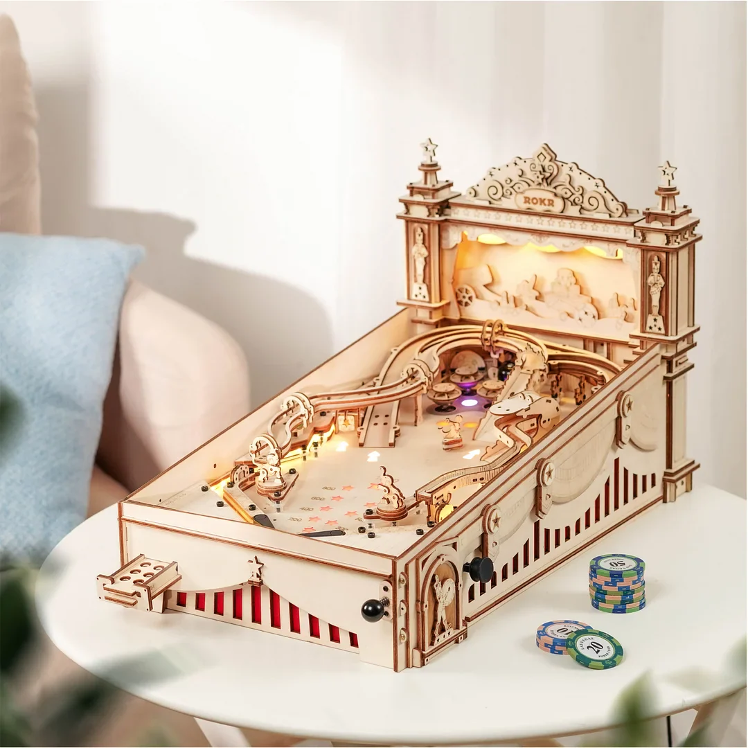 ROKR 3D Pinball Machine 3D Wooden Puzzle EG01 - Image 3