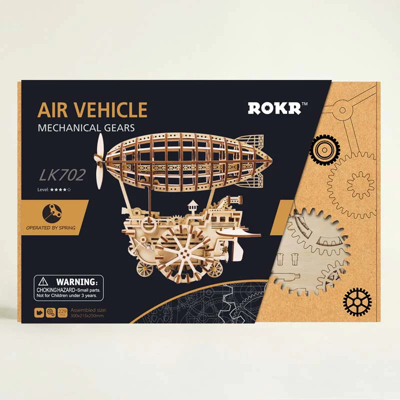ROKR Air Vehicle Mechanical Airship Plane Model LK702 - Image 4