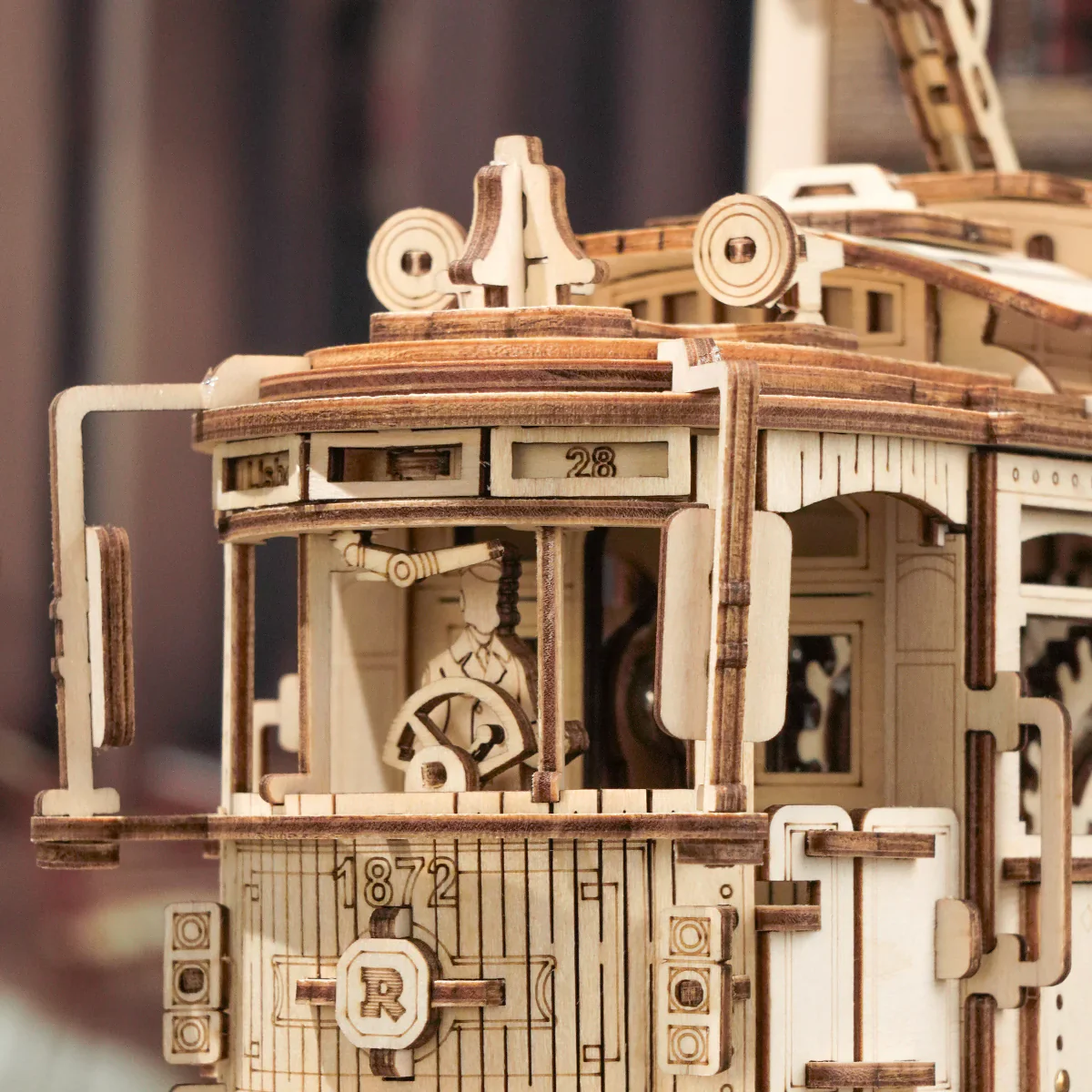 ROKR Classic City Tram 3D Wooden Puzzle LK801 - Image 6