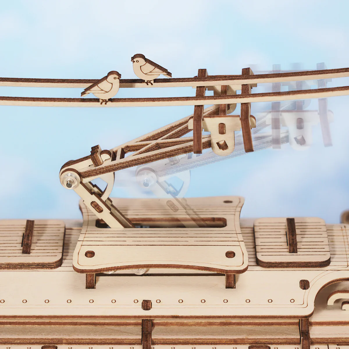 ROKR Classic City Tram 3D Wooden Puzzle LK801 - Image 7