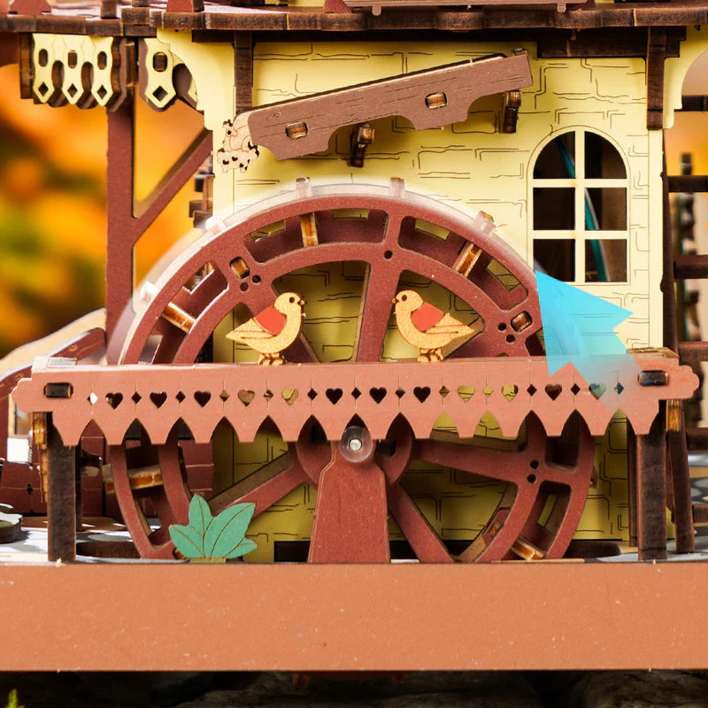 ROKR Cuckoo Clock Mechanical 3D Wooden Puzzle LC901C - Image 6
