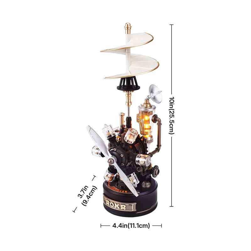 ROKR Da Vinci Helicopter Mechanical 3D Puzzle CGL01 - Image 12